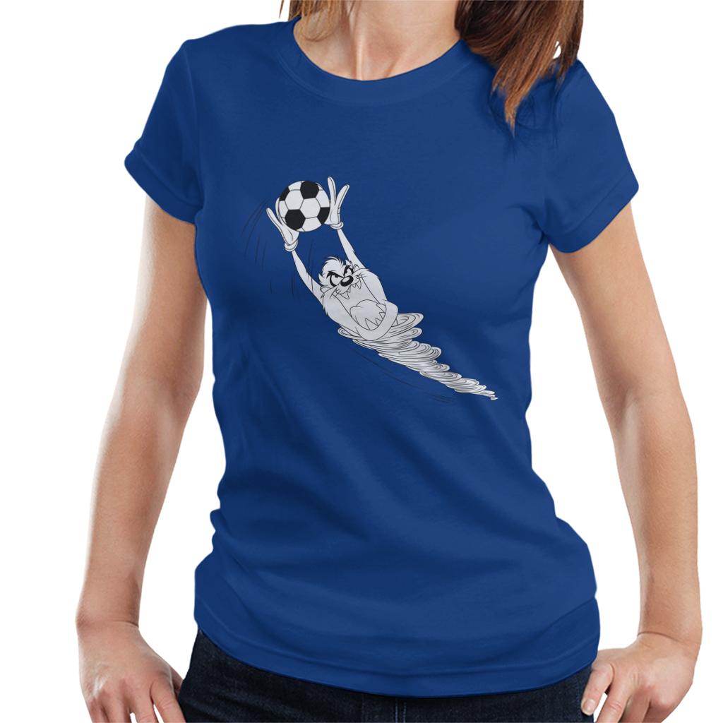 Looney Tunes Football Taz The Goalkeeper Women's T-Shirt-ALL + EVERY