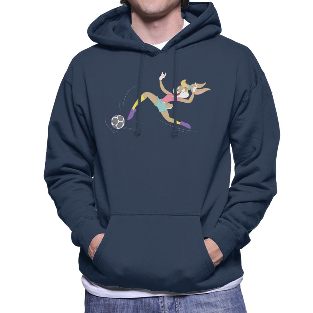 Looney Tunes Football Lola Bunny Pass Men's Hooded Sweatshirt-ALL + EVERY