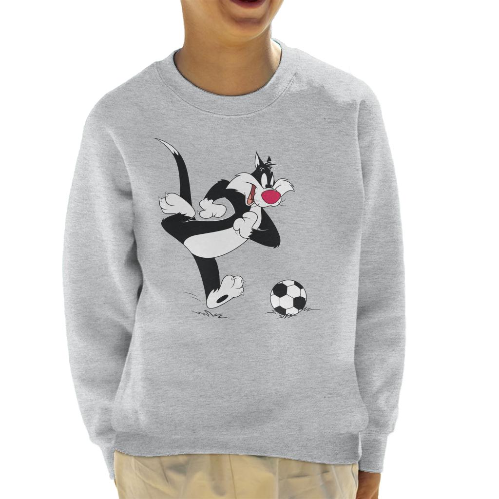 Looney Tunes Football Sylvester Dribble Kid's Sweatshirt-ALL + EVERY