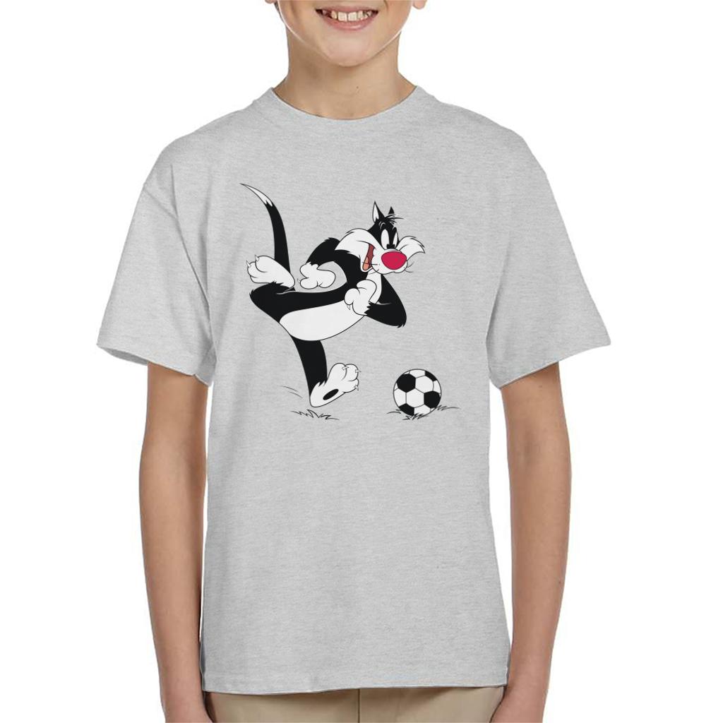 Looney Tunes Football Sylvester Dribble Kid's T-Shirt-ALL + EVERY