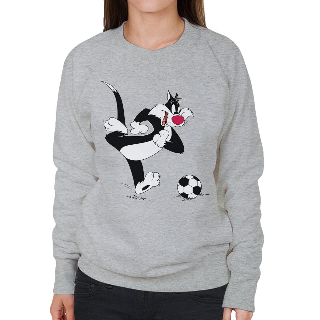 Looney Tunes Football Sylvester Dribble Women's Sweatshirt-ALL + EVERY