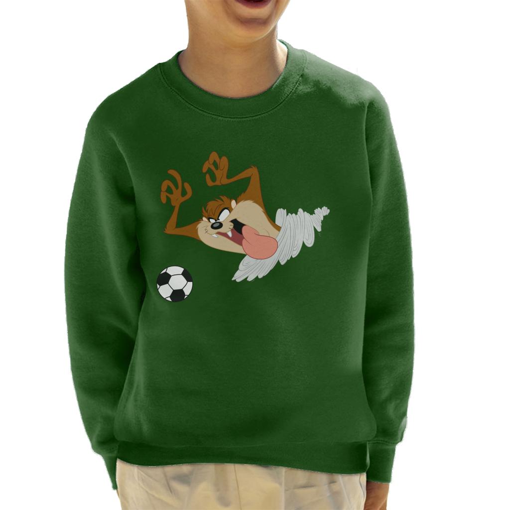Looney Tunes Football Taz On The Pitch Kid's Sweatshirt-ALL + EVERY