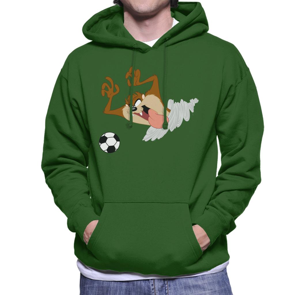 Looney Tunes Football Taz On The Pitch Men's Hooded Sweatshirt-ALL + EVERY