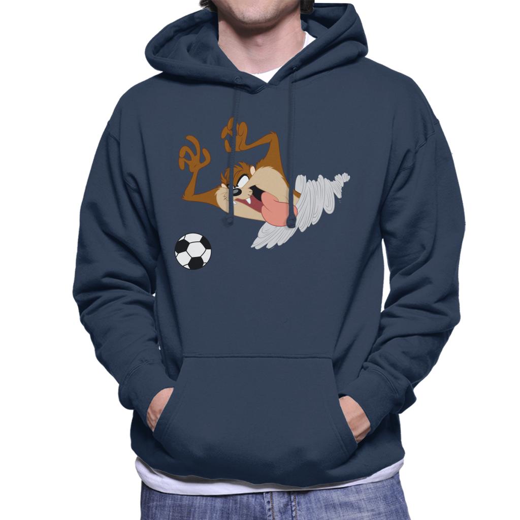 Looney Tunes Football Taz On The Pitch Men's Hooded Sweatshirt-ALL + EVERY