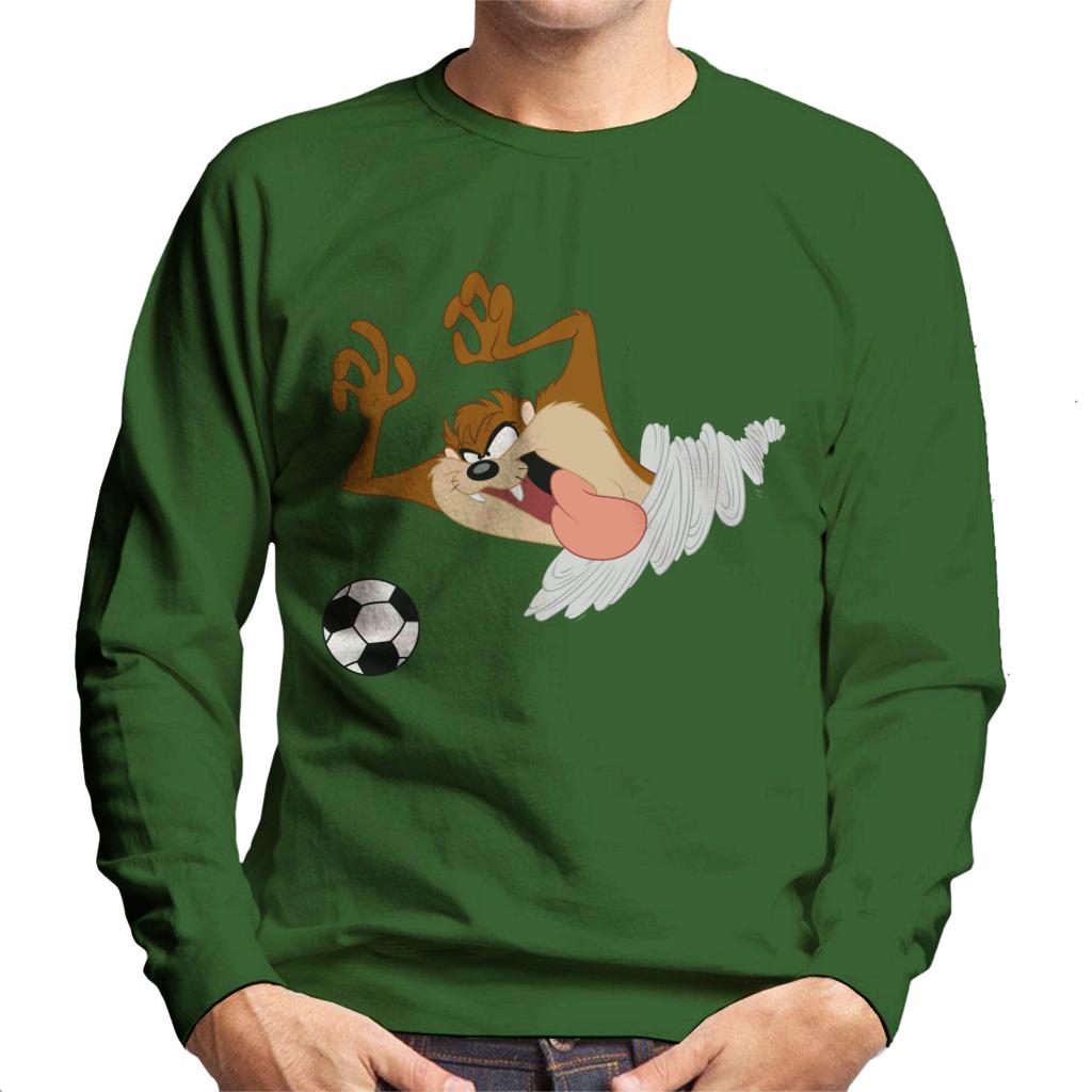 Looney Tunes Football Taz On The Pitch Men's Sweatshirt-ALL + EVERY