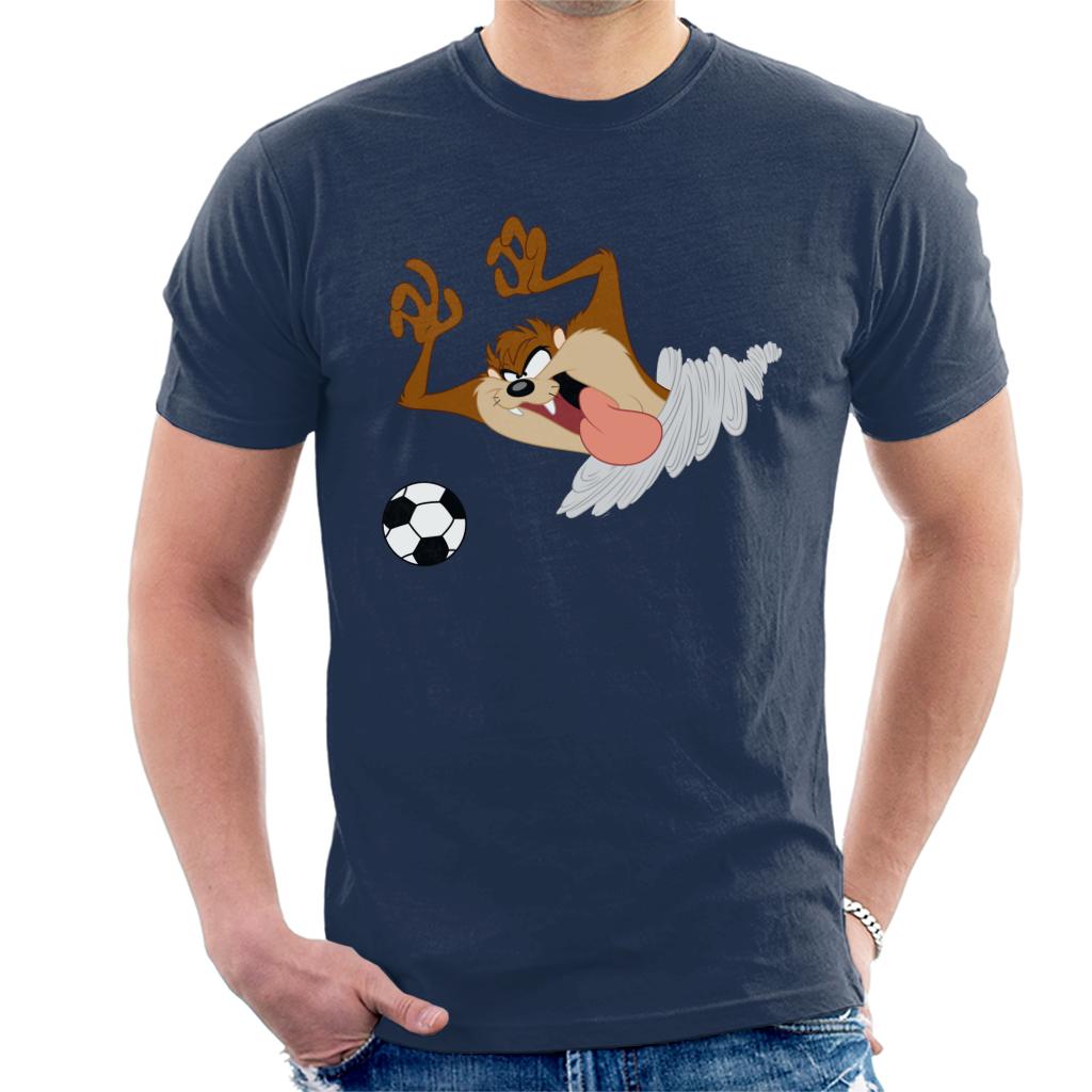 Looney Tunes Football Taz On The Pitch Men's T-Shirt-ALL + EVERY