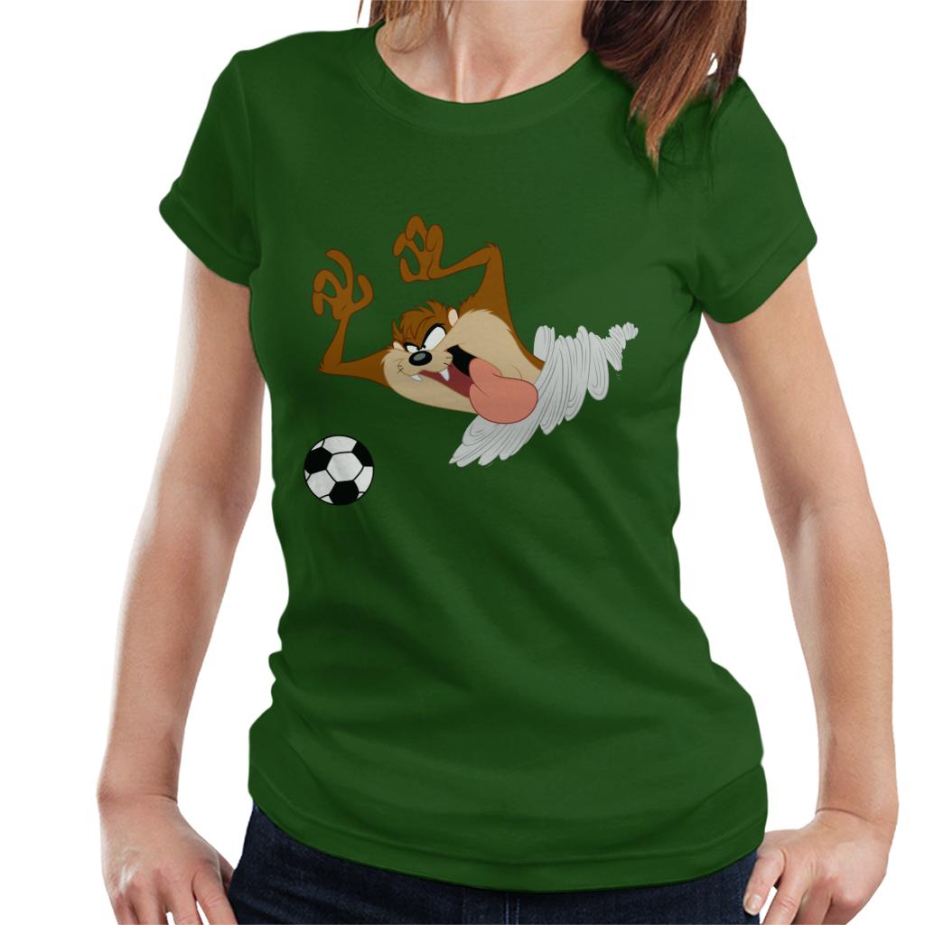 Looney Tunes Football Taz On The Pitch Women's T-Shirt-ALL + EVERY