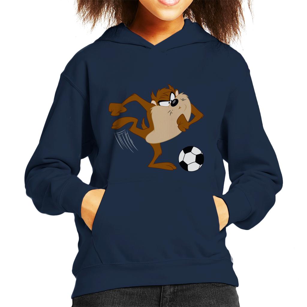 Looney Tunes Football Taz The Striker Kid's Hooded Sweatshirt-ALL + EVERY