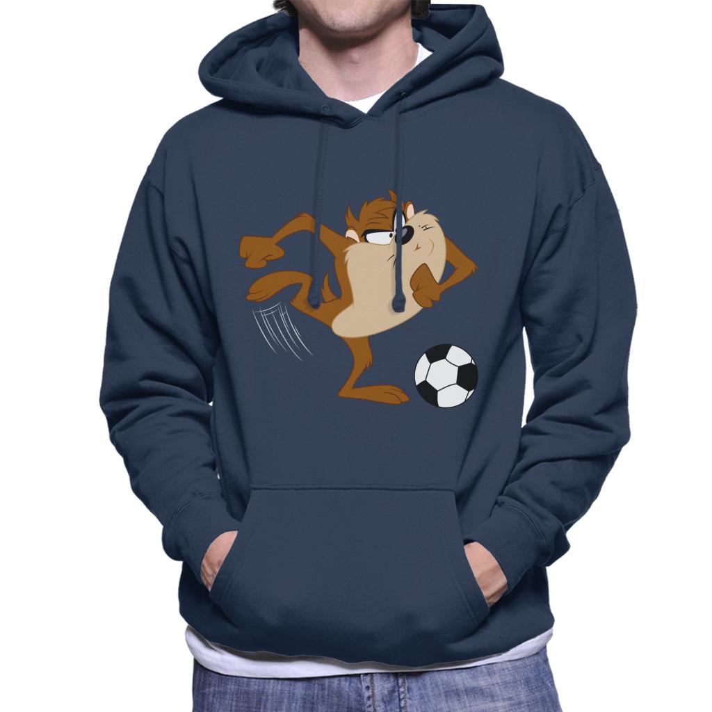 Looney Tunes Football Taz The Striker Men's Hooded Sweatshirt-ALL + EVERY