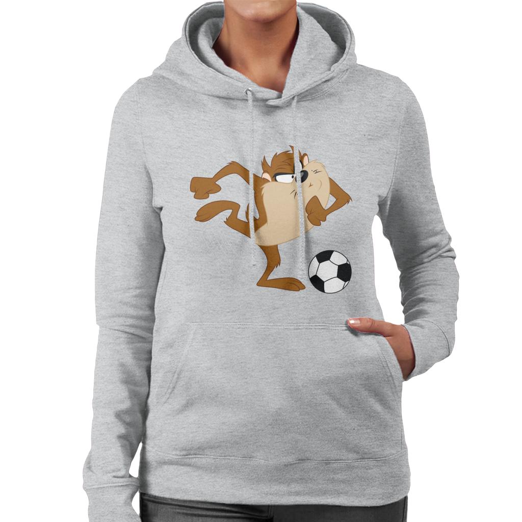 Looney Tunes Football Taz The Striker Women's Hooded Sweatshirt-ALL + EVERY