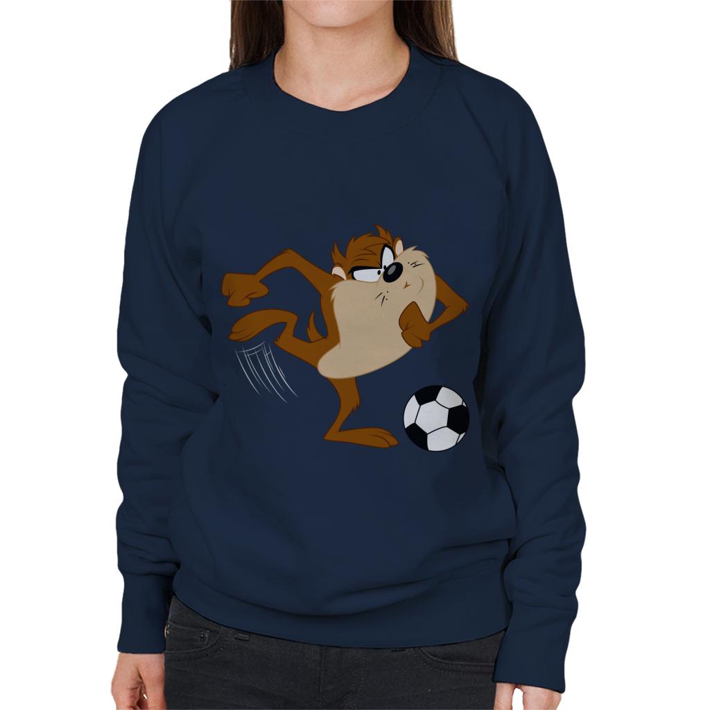 Looney Tunes Football Taz The Striker Women's Sweatshirt-ALL + EVERY