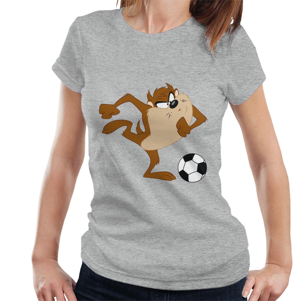 Looney Tunes Football Taz The Striker Women's T-Shirt-ALL + EVERY