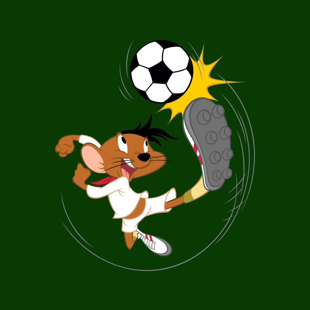 Looney Tunes Football Speedy Gonzales Kicking Ball Men's T-Shirt-ALL + EVERY