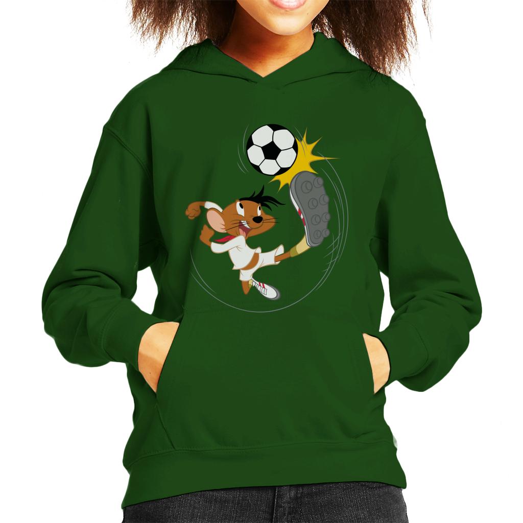 Looney Tunes Football Speedy Gonzales Kicking Ball Kid's Hooded Sweatshirt-ALL + EVERY