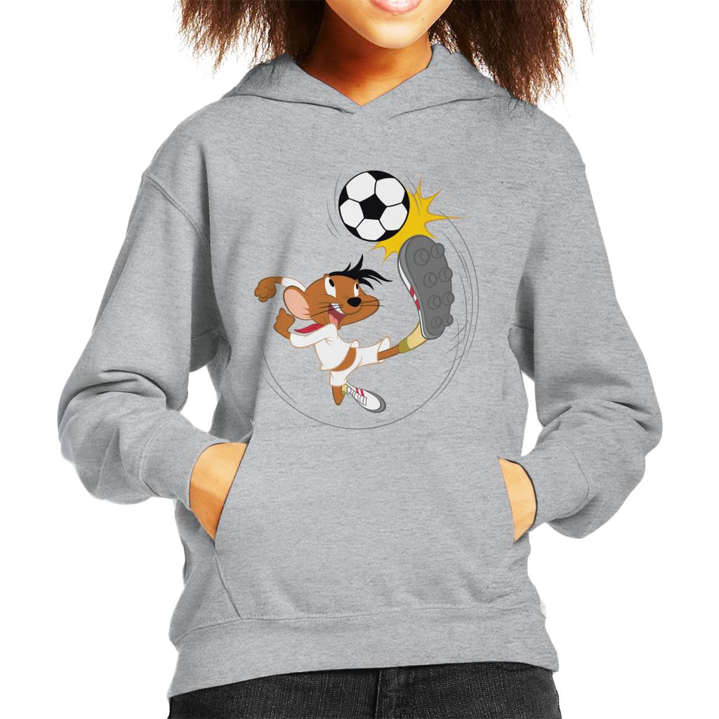 Looney Tunes Football Speedy Gonzales Kicking Ball Kid's Hooded Sweatshirt-ALL + EVERY