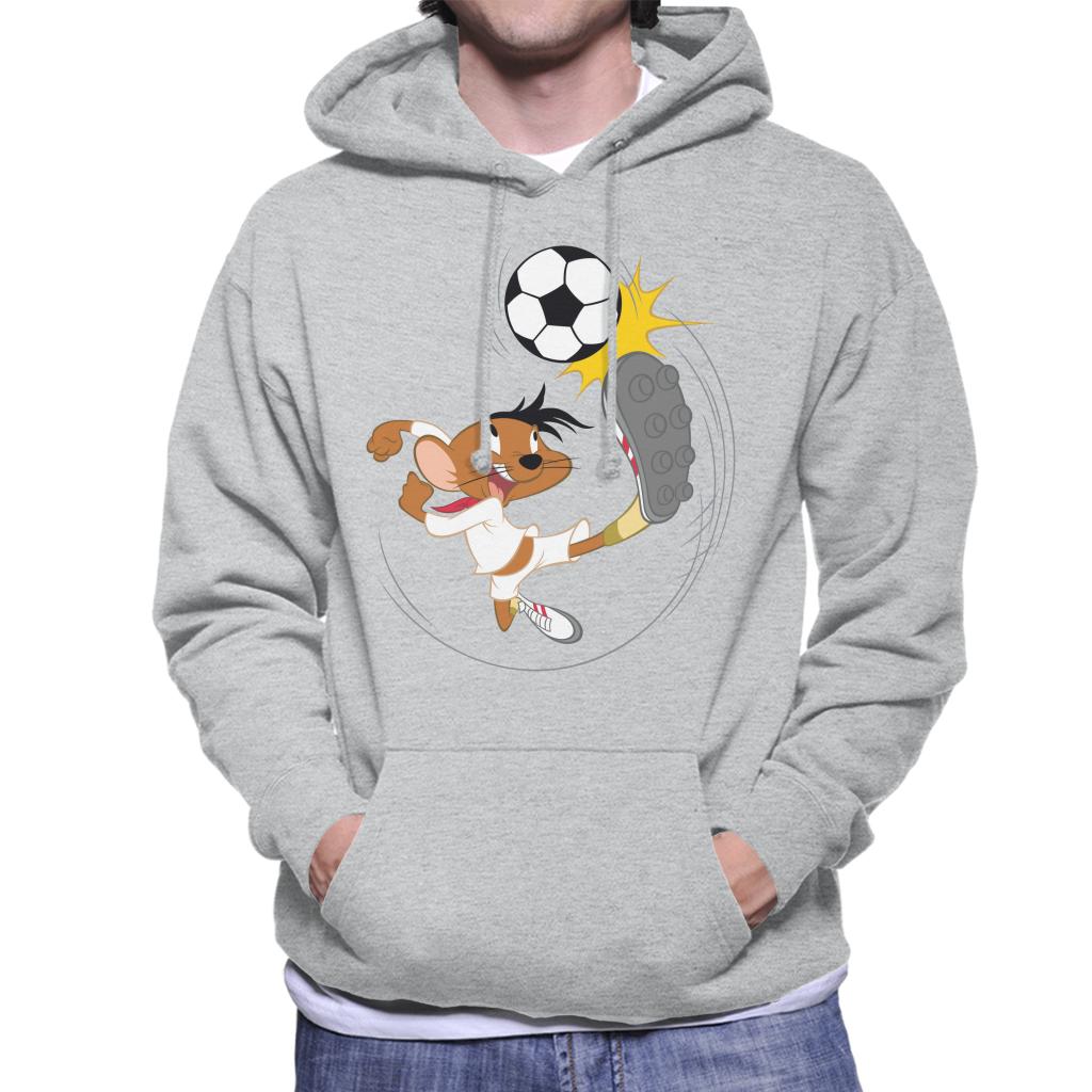 Looney Tunes Football Speedy Gonzales Kicking Ball Men's Hooded Sweatshirt-ALL + EVERY