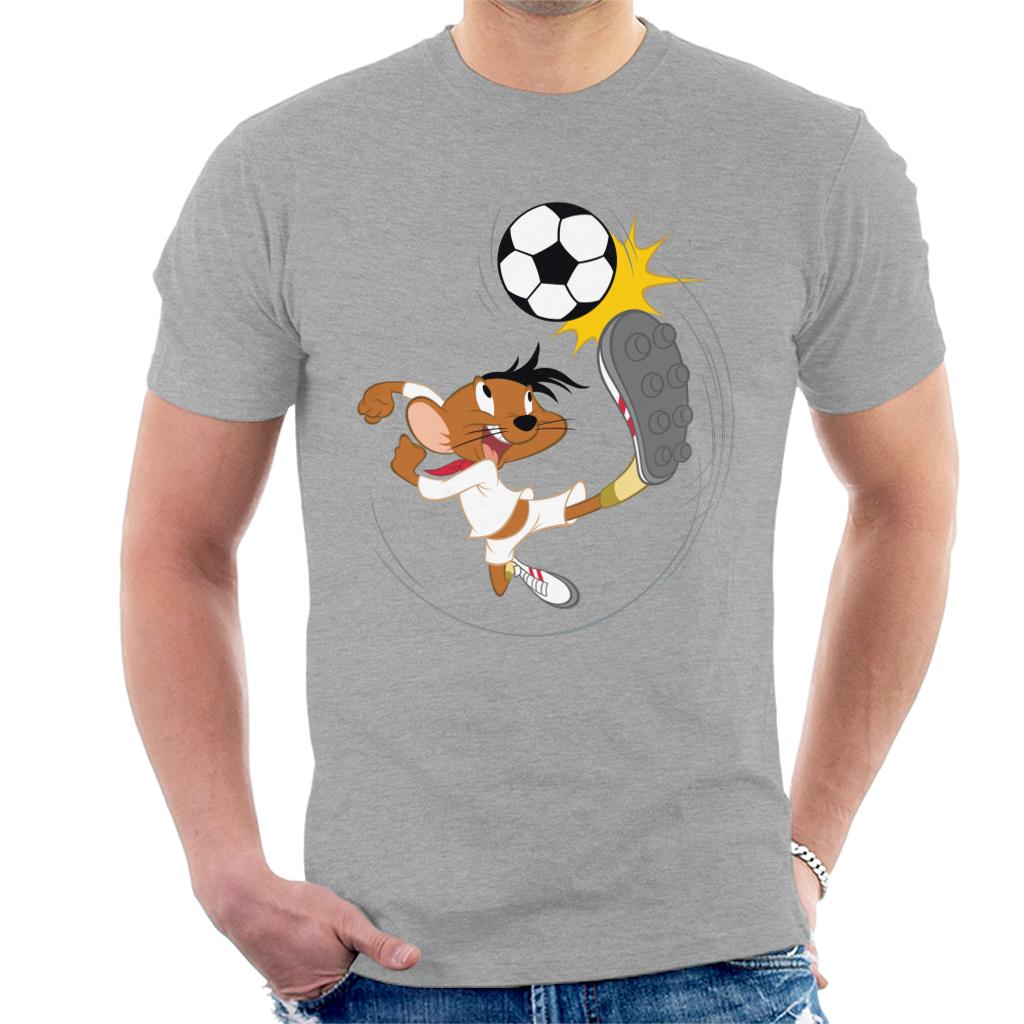 Looney Tunes Football Speedy Gonzales Kicking Ball Men's T-Shirt-ALL + EVERY