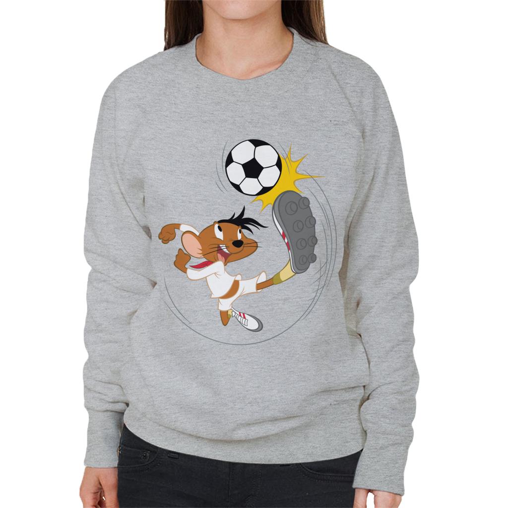 Looney Tunes Football Speedy Gonzales Kicking Ball Women's Sweatshirt-ALL + EVERY