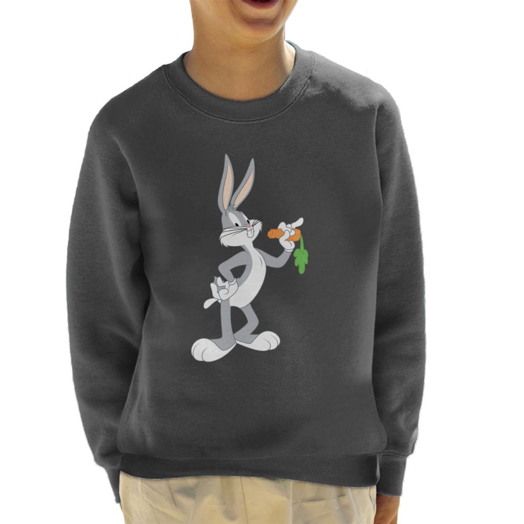 Looney Tunes Bugs Bunny Eating A Carrot Kid's Sweatshirt-ALL + EVERY