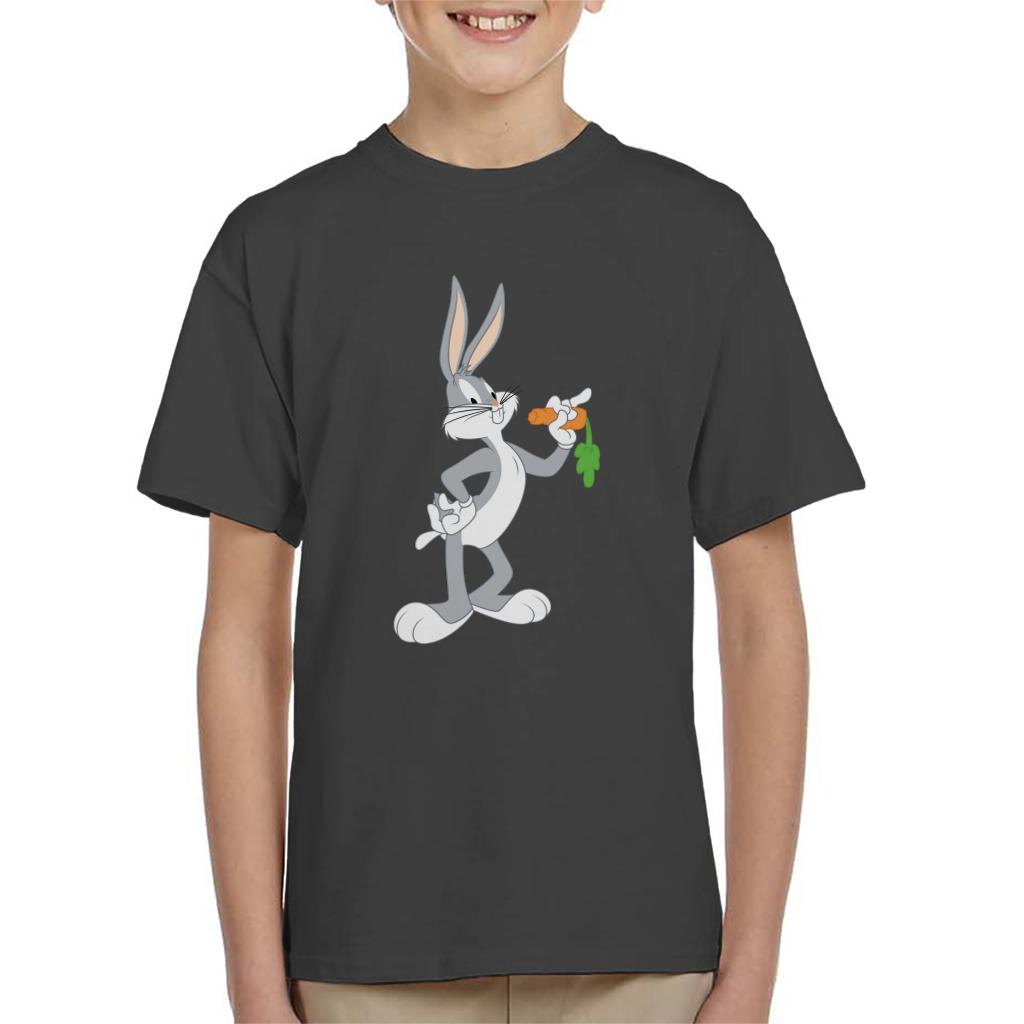 Looney Tunes Bugs Bunny Eating A Carrot Kid's T-Shirt-ALL + EVERY