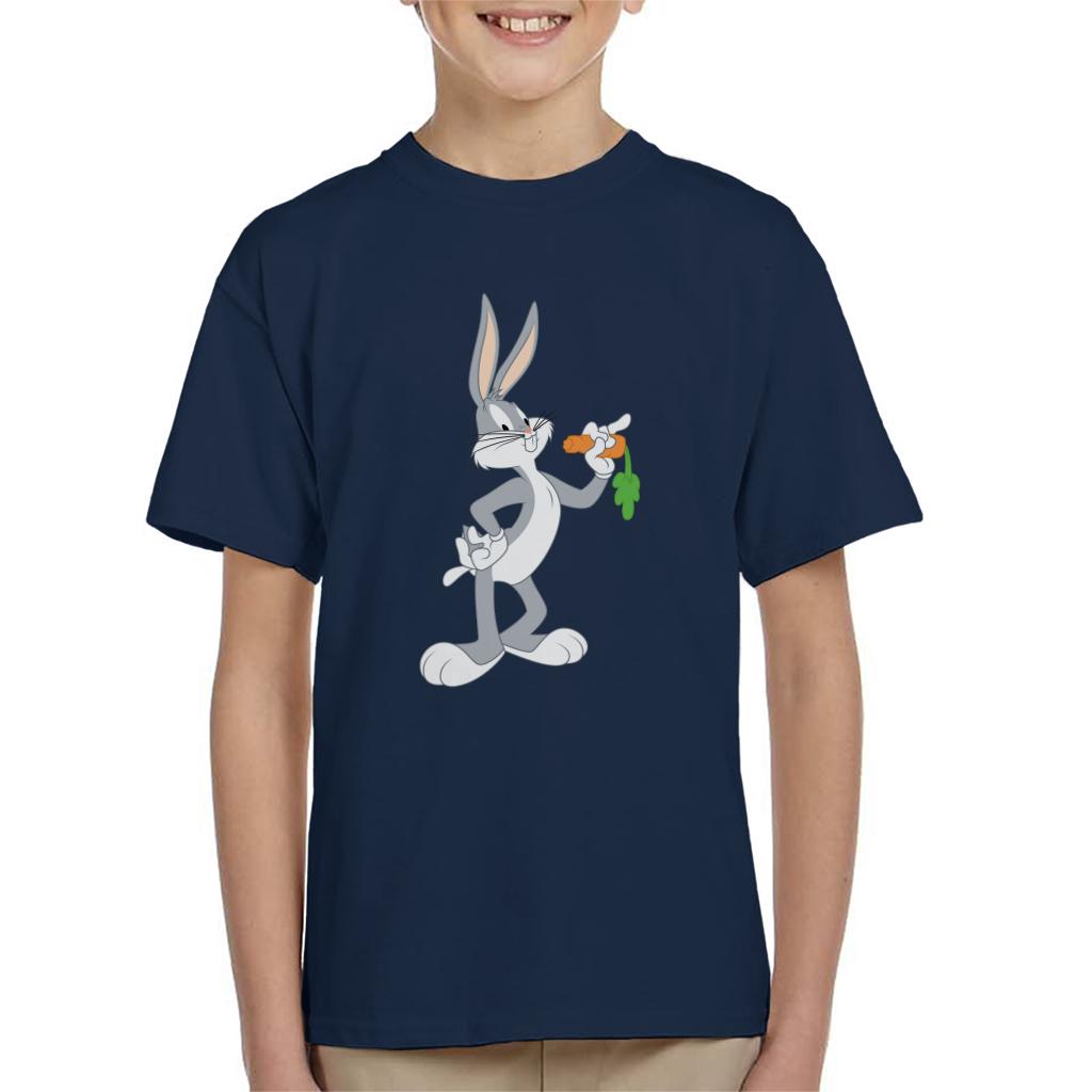 Looney Tunes Bugs Bunny Eating A Carrot Kid's T-Shirt-ALL + EVERY