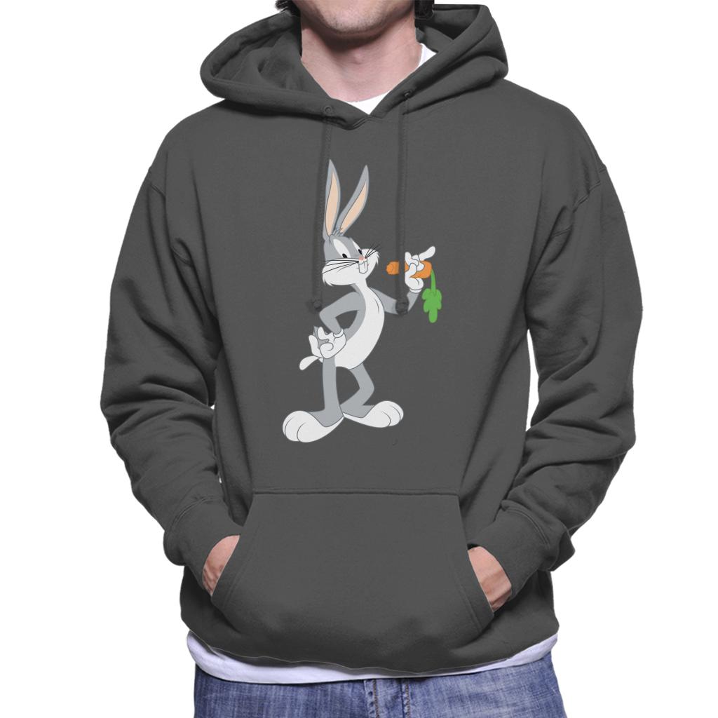 Looney Tunes Bugs Bunny Eating A Carrot Men's Hooded Sweatshirt-ALL + EVERY