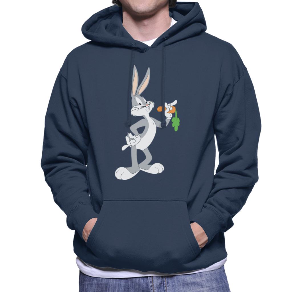 Looney Tunes Bugs Bunny Eating A Carrot Men's Hooded Sweatshirt-ALL + EVERY