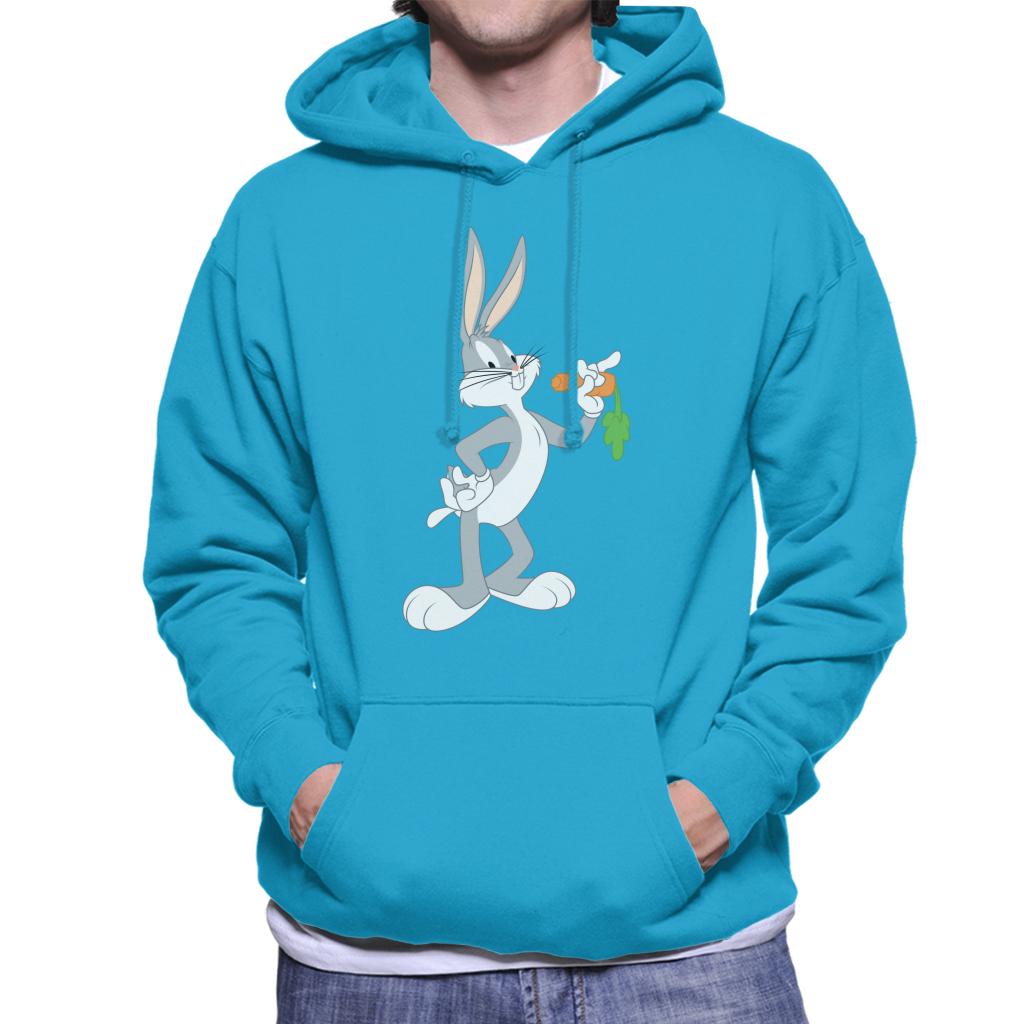 Looney Tunes Bugs Bunny Eating A Carrot Men's Hooded Sweatshirt-ALL + EVERY