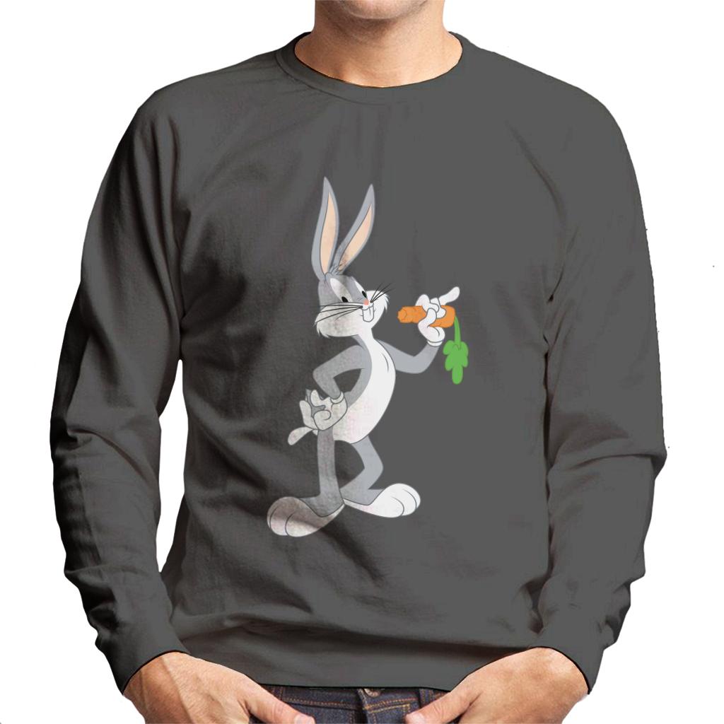 Looney Tunes Bugs Bunny Eating A Carrot Men's Sweatshirt-ALL + EVERY