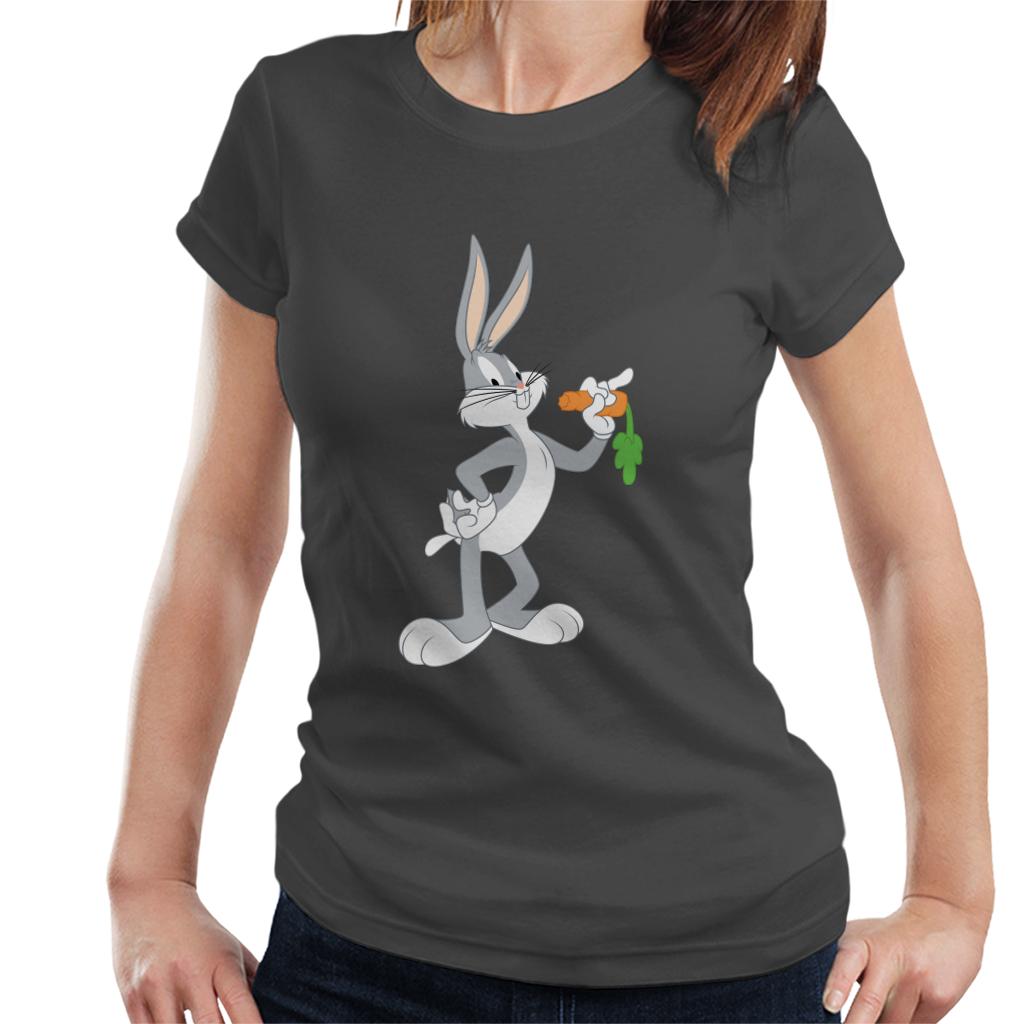 Looney Tunes Bugs Bunny Eating A Carrot Women's T-Shirt-ALL + EVERY