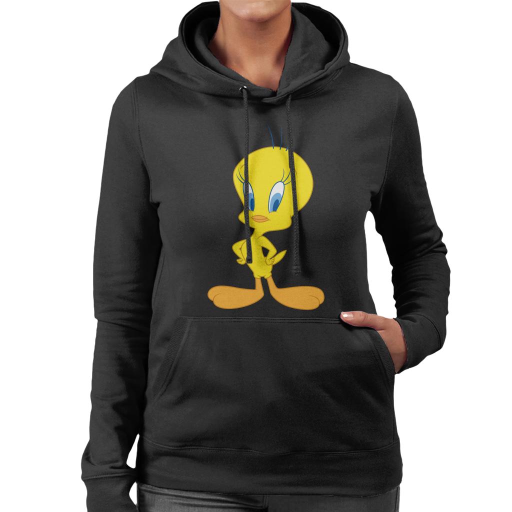 Looney Tunes Tweety Pie Women's Hooded Sweatshirt-ALL + EVERY