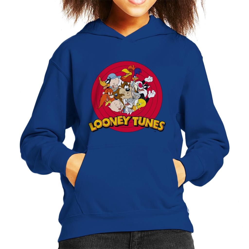 Looney Tunes Opening Scene Characters Kid's Hooded Sweatshirt-ALL + EVERY