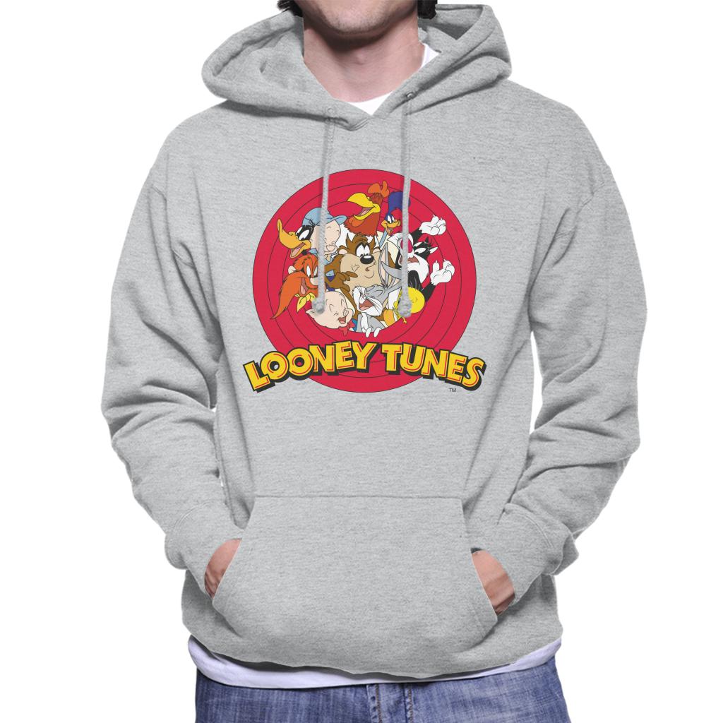 Looney Tunes Opening Scene Characters Men's Hooded Sweatshirt-ALL + EVERY