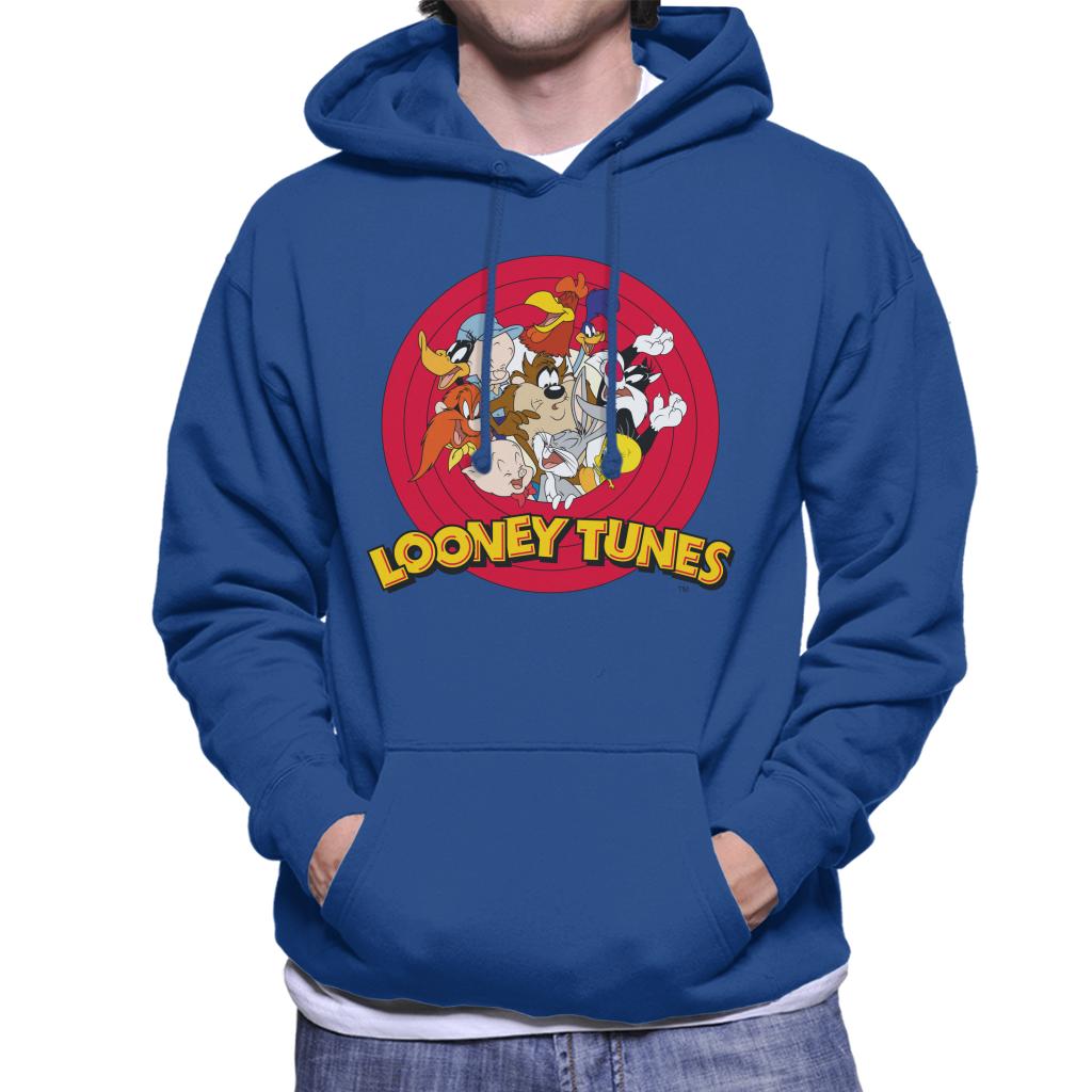 Looney Tunes Opening Scene Characters Men's Hooded Sweatshirt-ALL + EVERY