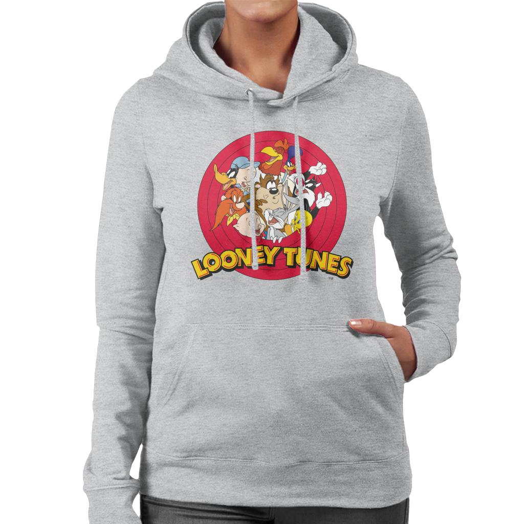 Looney Tunes Opening Scene Characters Women's Hooded Sweatshirt-ALL + EVERY