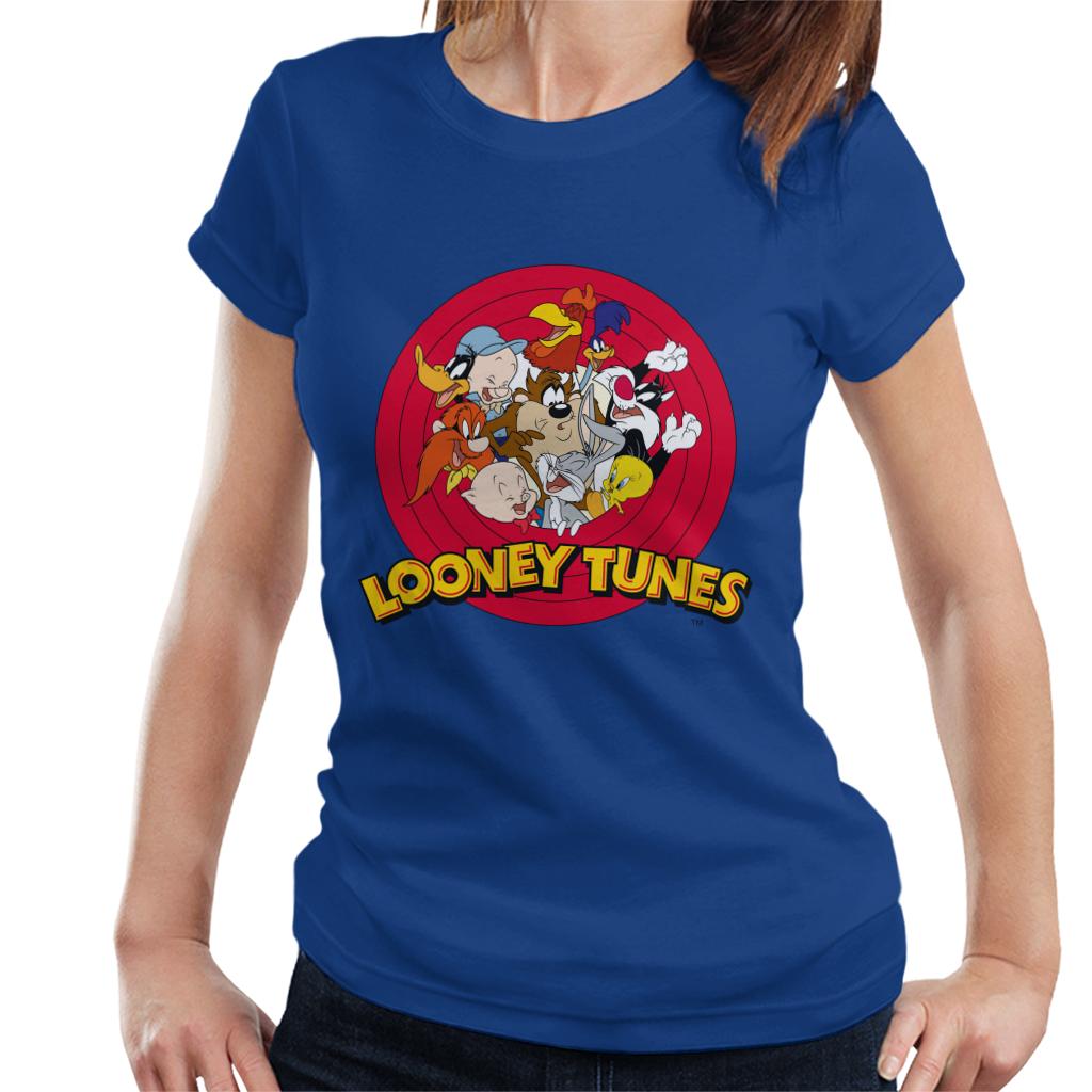 Looney Tunes Opening Scene Characters Women's T-Shirt-ALL + EVERY