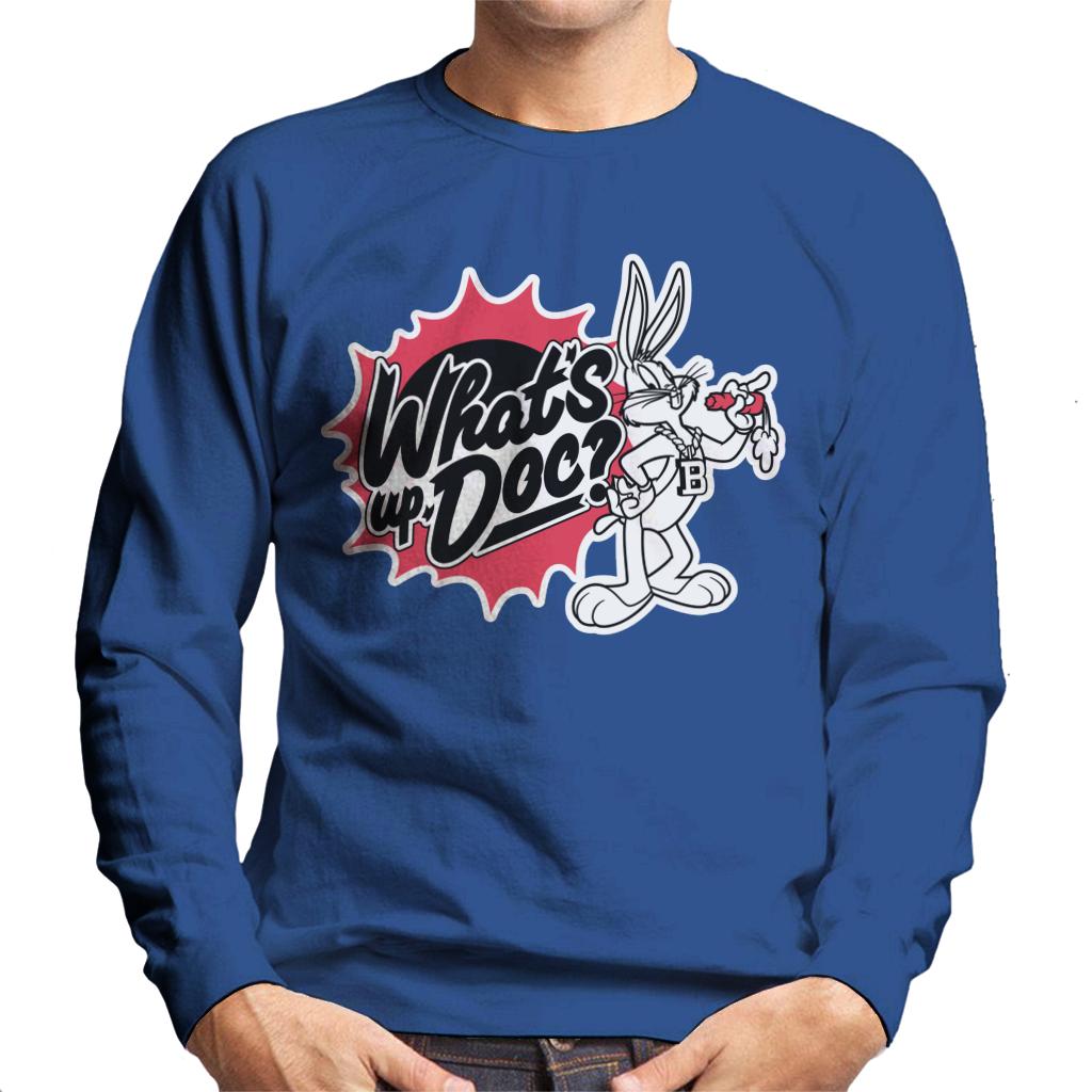 Looney Tunes Whats Up Doc Bugs Bunny Retro Men's Sweatshirt-ALL + EVERY