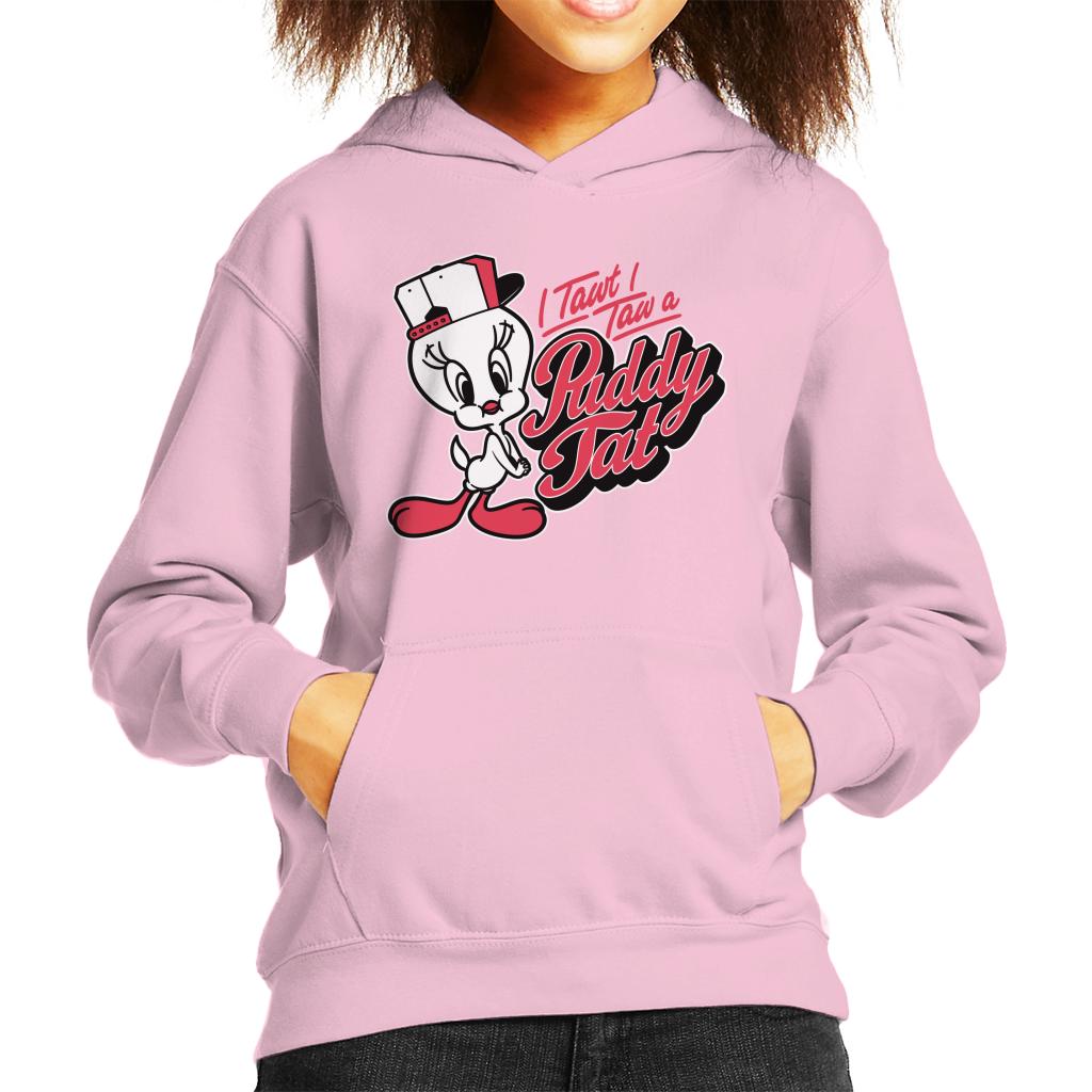 Looney Tunes Tweety Baseball Puddy Tat Kid's Hooded Sweatshirt-ALL + EVERY