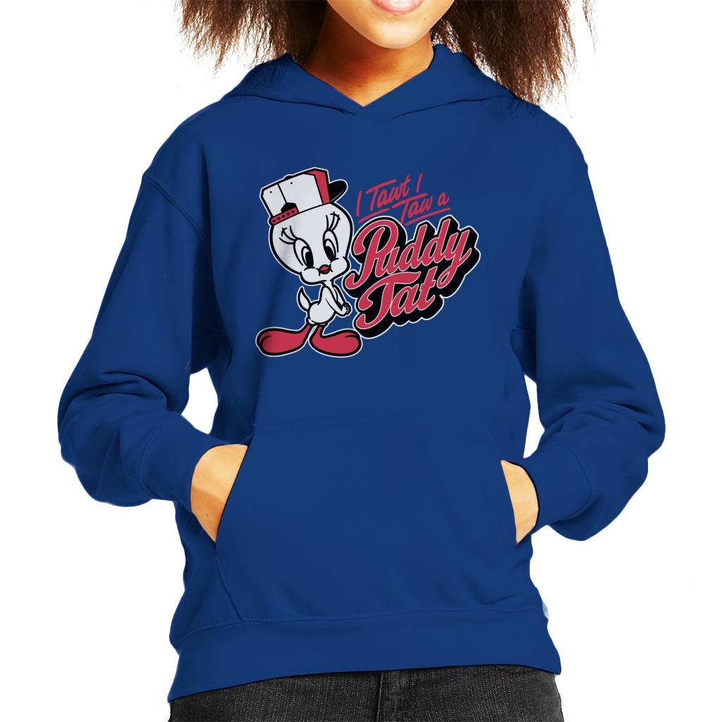 Looney Tunes Tweety Baseball Puddy Tat Kid's Hooded Sweatshirt-ALL + EVERY