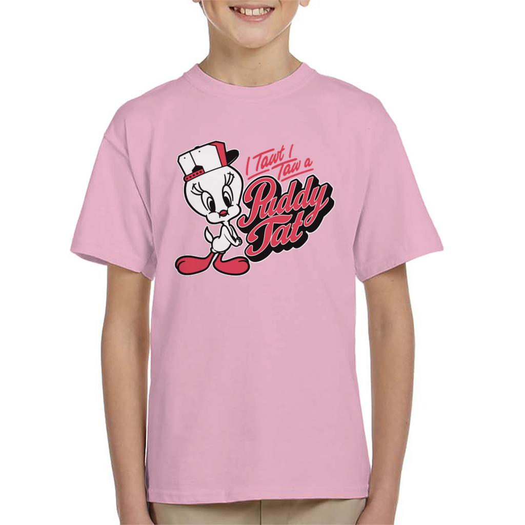 Looney Tunes Tweety Baseball Puddy Tat Kid's T-Shirt-ALL + EVERY