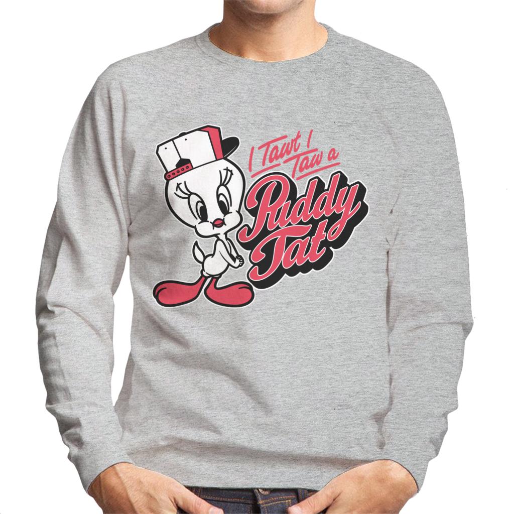 Looney Tunes Tweety Baseball Puddy Tat Men's Sweatshirt-ALL + EVERY