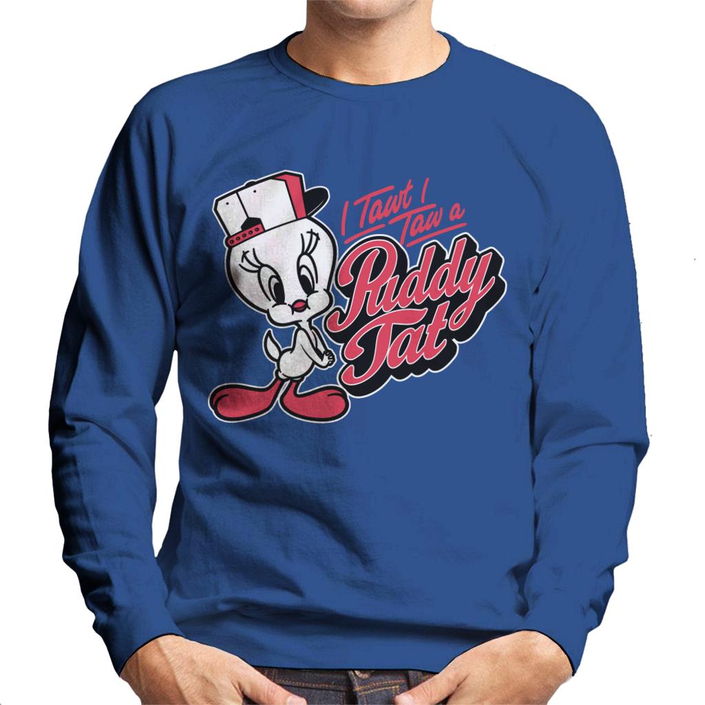 Looney Tunes Tweety Baseball Puddy Tat Men's Sweatshirt-ALL + EVERY