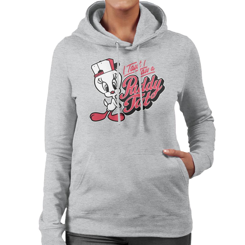 Looney Tunes Tweety Baseball Puddy Tat Women's Hooded Sweatshirt-ALL + EVERY