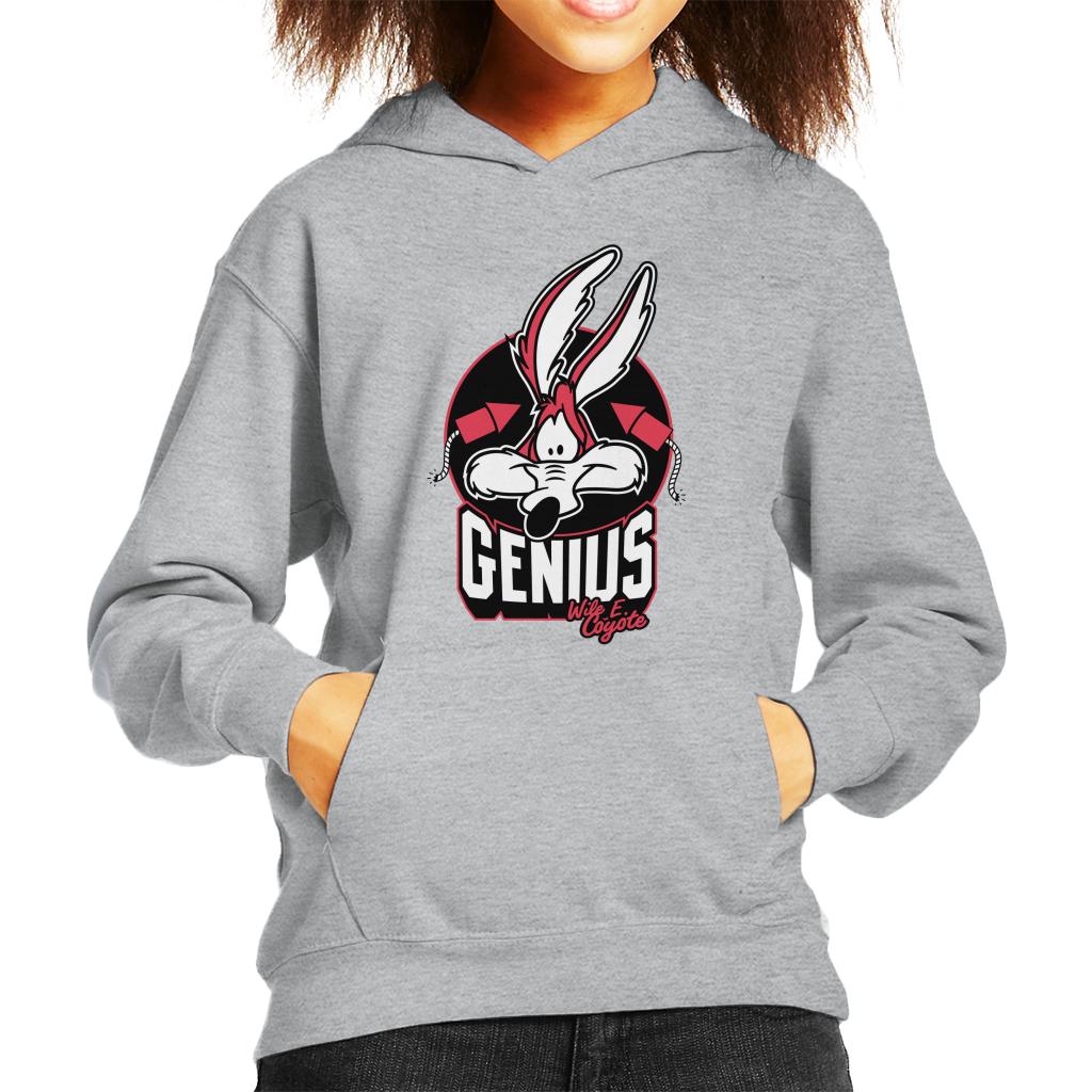 Looney Tunes Wile E Coyote Genius Rockets Kid's Hooded Sweatshirt-ALL + EVERY