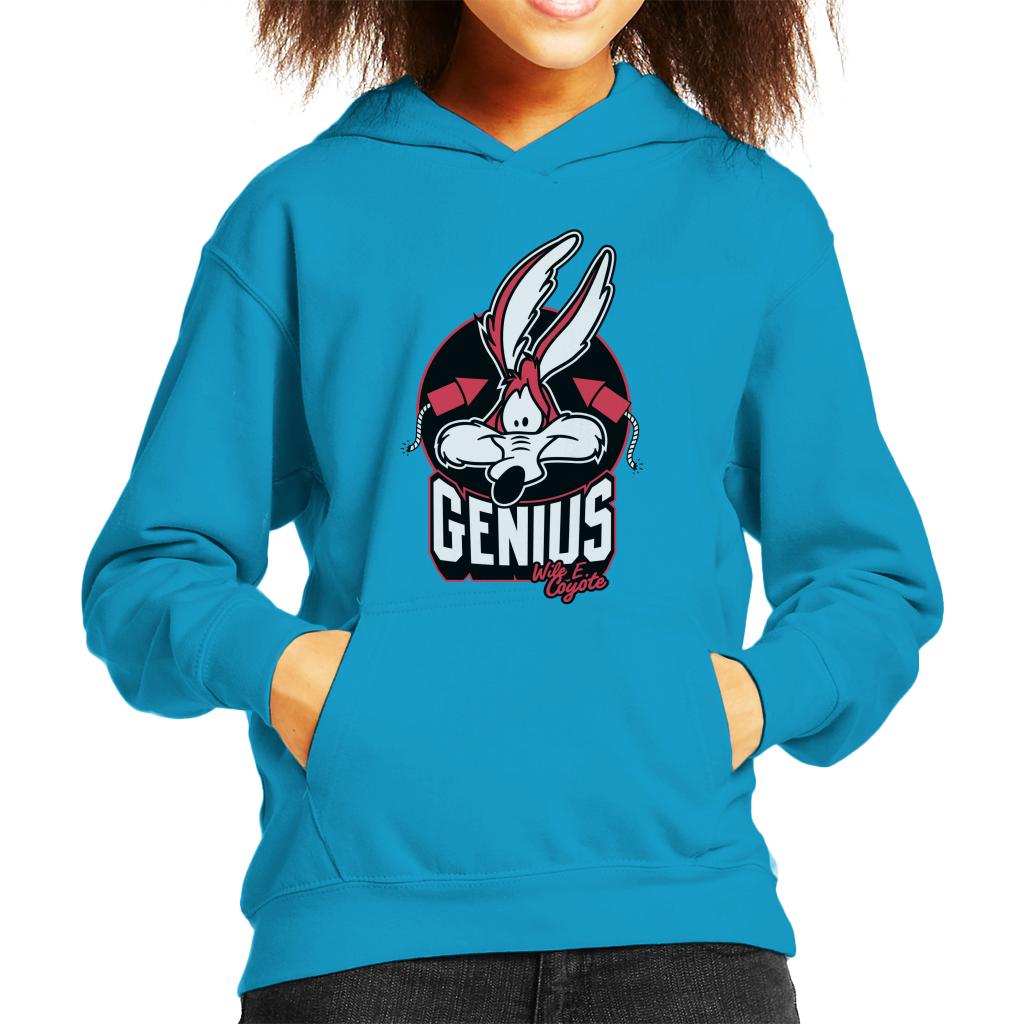 Looney Tunes Wile E Coyote Genius Rockets Kid's Hooded Sweatshirt-ALL + EVERY