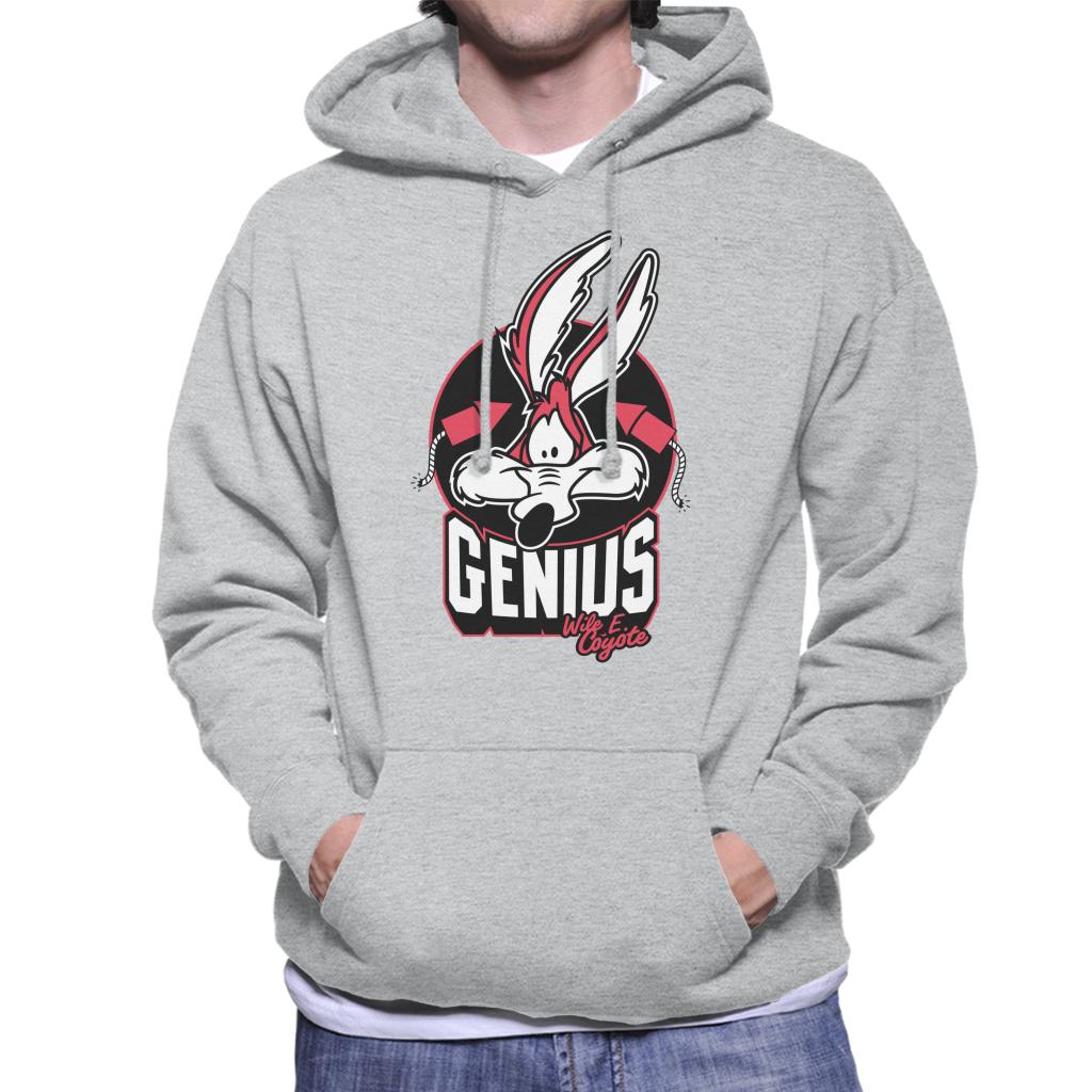 Looney Tunes Wile E Coyote Genius Rockets Men's Hooded Sweatshirt-ALL + EVERY