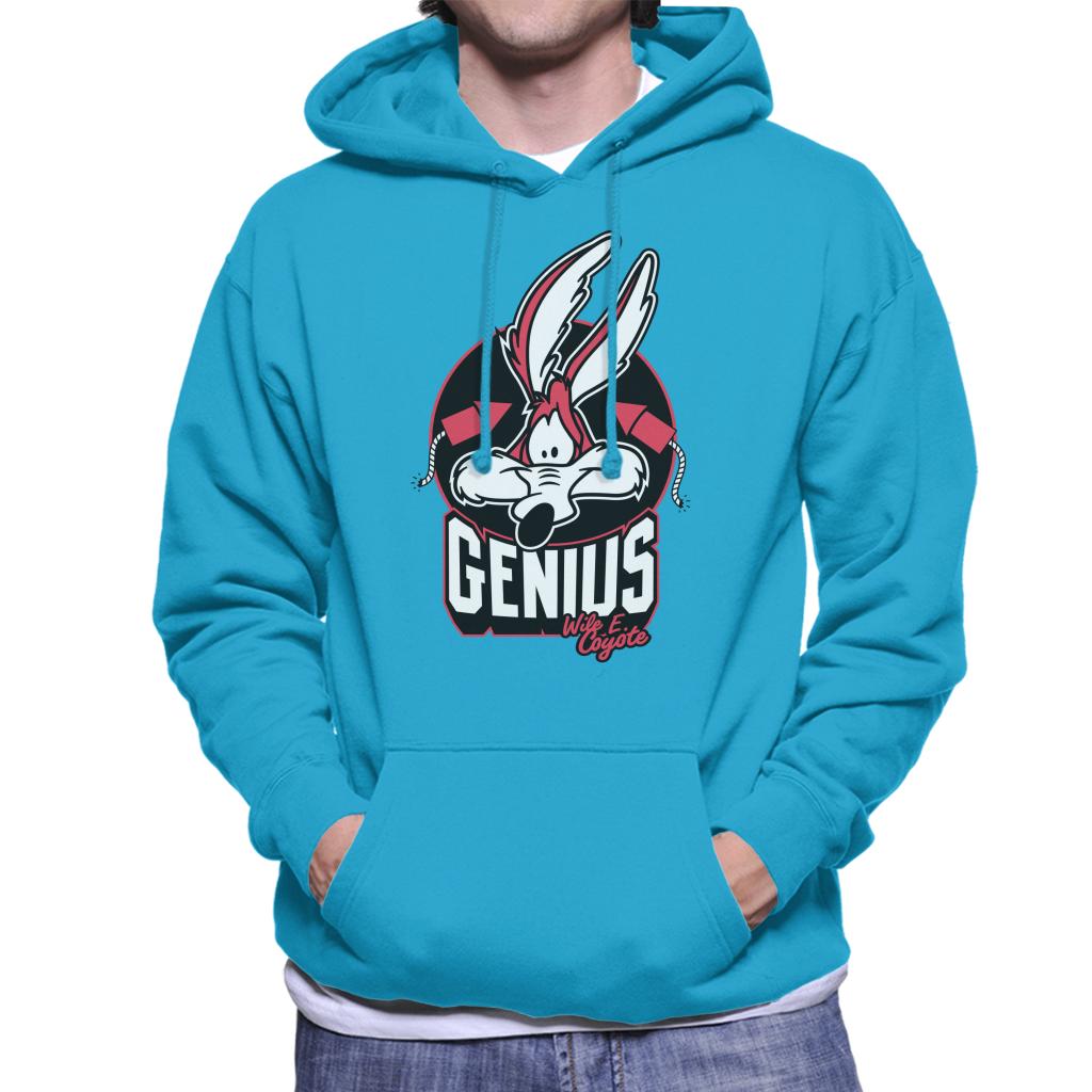 Looney Tunes Wile E Coyote Genius Rockets Men's Hooded Sweatshirt-ALL + EVERY