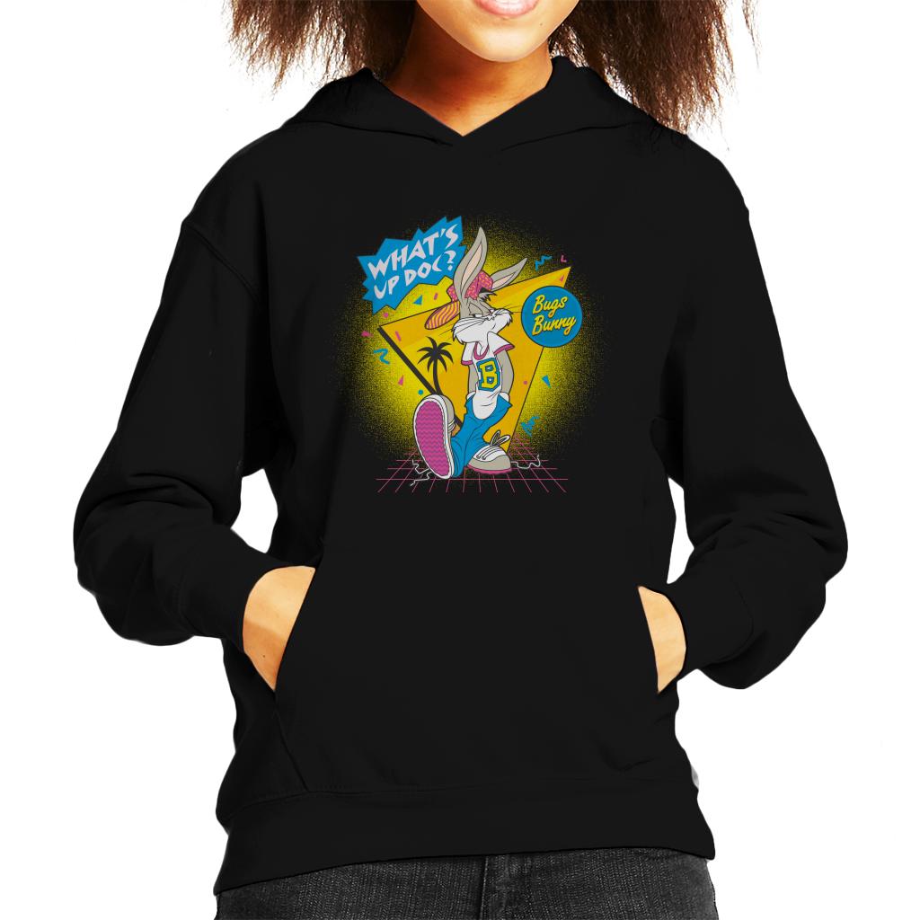 Looney Tunes Retrowave Bugs Bunny Kid's Hooded Sweatshirt-ALL + EVERY