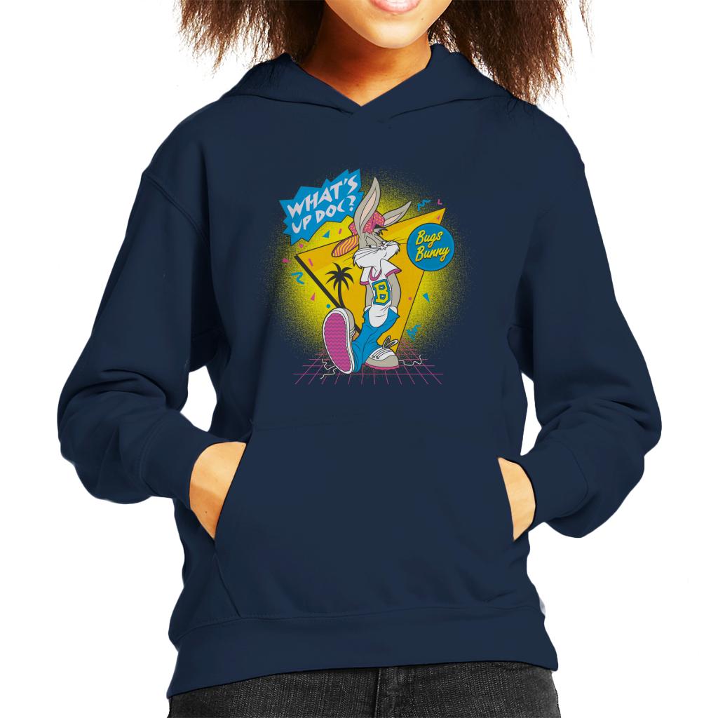 Looney Tunes Retrowave Bugs Bunny Kid's Hooded Sweatshirt-ALL + EVERY