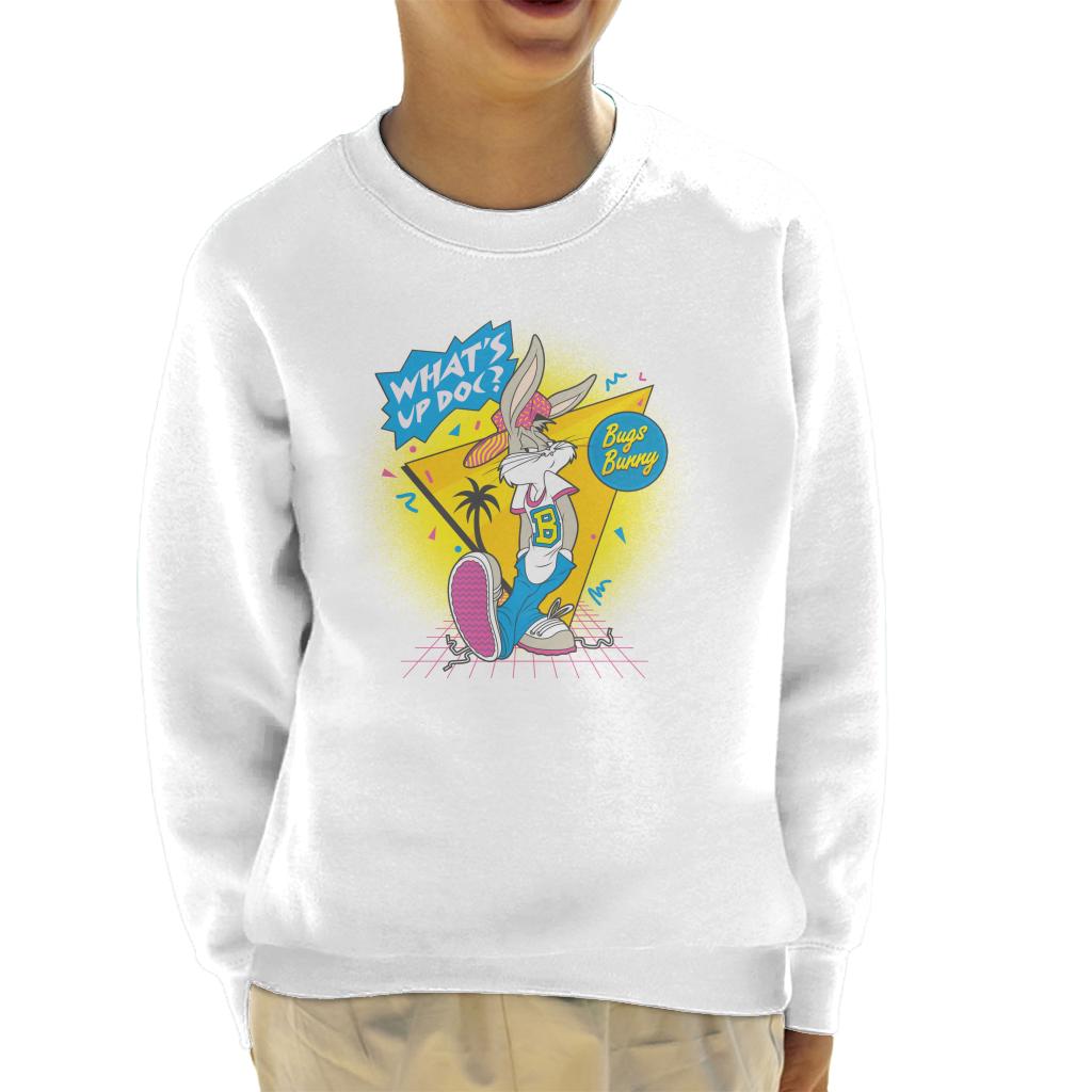 Looney Tunes Retrowave Bugs Bunny Kid's Sweatshirt-ALL + EVERY